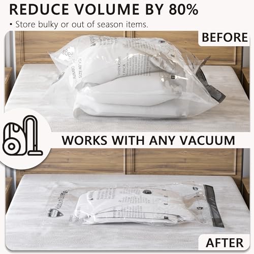 Vacuum Storage Bags, Compression Packing Space Saver Seal Bags for Clothing Bedding Comforters Blankets Pillows, 32 Combo - size: 32 Combo