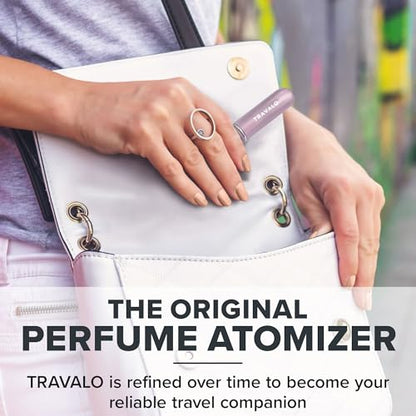 Travalo Classic HD Perfume Atomizer - Leak-Proof and TSA Approved for Air Travel - Reusable, Airtight, Easy-Fill Mini Pump Sprayer - Lightweight, Elegant Design w/Volume Window - Perfect Pink 0.17oz - color: Perfect Pink