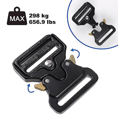Vigorport Luggage Hook Strap, J Hook for Add a Bag Luggage, Multi Adjustment Bag Strap Hook with Hands Free (Large Size/Metal Buckle) - size: Large size/Metal buckle