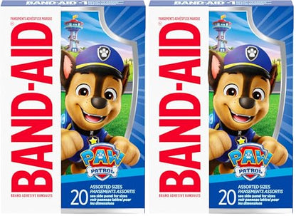 Band-Aid Adhesive Bandages, 20 ct (Pack of 2) | Nickelodeon PAW Patrol | First Aid | Assorted - size: 20 Count (Pack of 2), style: PAW Patrol