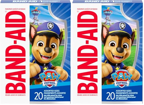 Band-Aid Adhesive Bandages, 20 ct (Pack of 2) | Nickelodeon PAW Patrol | First Aid | Assorted - size: 20 Count (Pack of 2), style: PAW Patrol