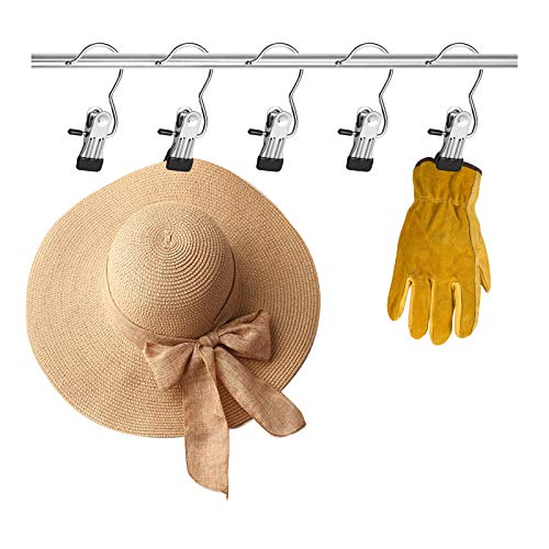 Tosnail 40 Pieces Boot Hanger Clips, Stainless Steel Laundry Hooks, Closet Hanging Clips, Space Saving for Jeans, Hats, Tall Boots, Towels - size: 2x4 inches