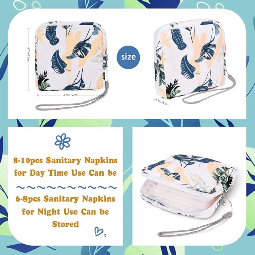 4Pcs Sanitary Napkin Storage Bag, Small Menstrual Period Bag Period Pouch Waterproof ,Tampon Organizer Pouch Tampon Pad Holder for Purse, Pad Bag Feminine Care First Period for Teen Girls School