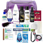 Convenience Kits International Women’s Super Premium 31 PC Travel Kit Featuring: Ensemble of Travel-Size Hair Care Products Plus Face, Body, Oral Care, Travel Essentials in Large Purple Toiletry Bag - style: Super Premium Kit