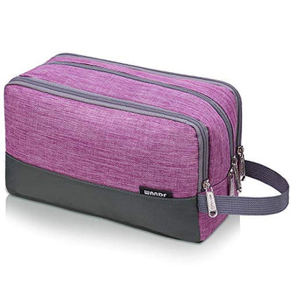 Toiletry Bag for Men/Women Hanging Dopp Kit Water Resistant Shaving Bag Small Toiletry Bag for Traveling (purple) - color: purple