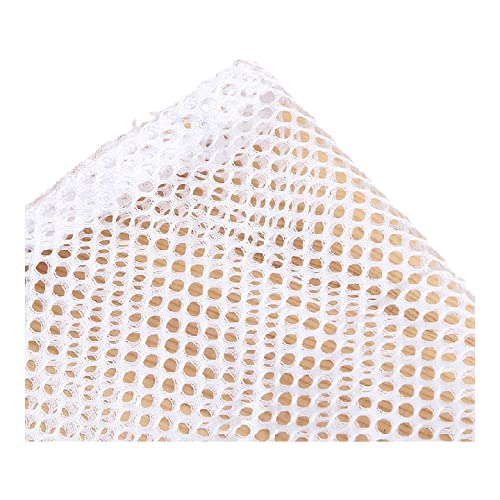 Small Commercial Mesh Laundry Bag with Handle and Drawstring for Dormitory, Travelling, College,Apartment, Camping, RV, Machine Washable, Hanging Mesh Bag,20×17inc