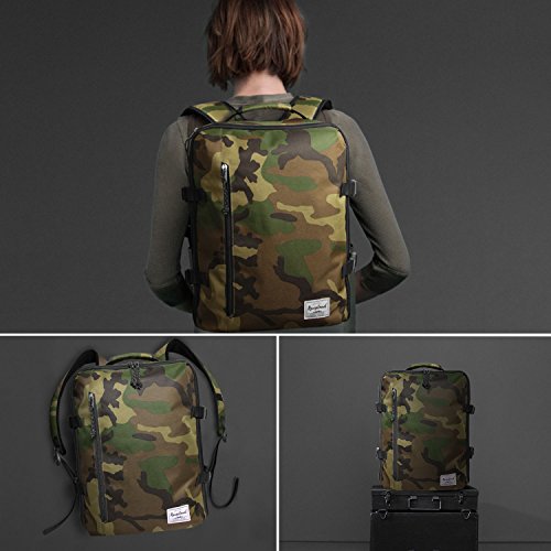 Underseat Carry-On Backpack Luggage Lightweight Casual Laptop Backpack MacBook Pro 16 Travel Gym Sport Daypack 21L, Green Camo - color: Green Camo