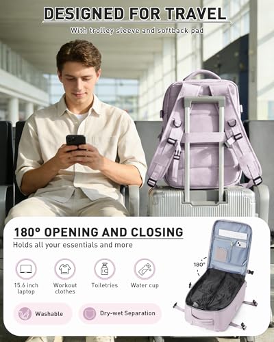 Vacuum Seal Backpack for Travel with Air Pump Compression Daypack Personal Item Carry on Flight Approved Vacpack Laptop Space Saver Bags Storage with Vacuum System Travel Bag Women Men LotusPink - color: A8-peachpink