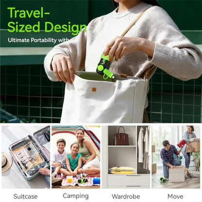 Vacuum Bags for Travel - USB Electric Pump, 12 Pack Carry-on Size Vacuum Seal Bags for Clothing - Space Saver Vacuum Storage Bags for Luggage, Travel Essentials. - style: 12 bags + USB pump