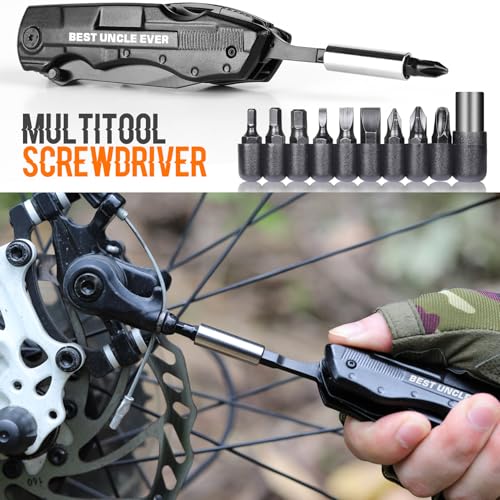 Uncle Gifts, ”BEST UNCLE EVER” Multitool Knife, Stocking Stuffers for Uncles, Uncles Birthday Gift, Best Uncle's Presents, Uncle Gifts from Niece Nephew, Uncle's Christmas Gift - style: UNCLE GIFTS