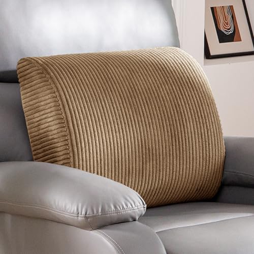 Lumbar Support Pillow for Recliner Chair/Accent Chair/Couch, Extra Large Memory Foam Back Support Cushion for Elderly, Recliner Cushions for Back Rest, Pain Relief, Reading, Washable Cover, Coffee - color: Coffee, size: 20"x16"x5.5"