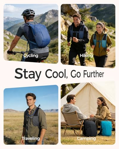 ECOHUB 15L Lightweight Packable Hiking Backpack for Travel, Small Daypack with Chest Strap & Phone Pocket, Water Resistant Foldable Backpack for Men Women - color: Pacific Teal