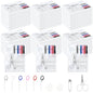 Milkary 60 Boxes Mini Sewing Kit, Travel Portable Hand Sewing Kit Bulk, Pre-Thread Needle Tools Holder Box with Threads Scissors Pin Button for Beginner Traveler DIY Repair Home Hotel