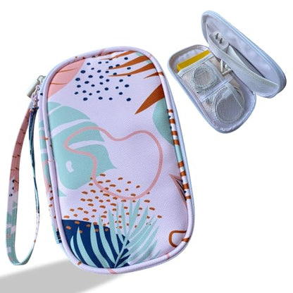 Electronics Organizer Travel Case, Cable Organizer Travel Essentials Tech Pouch,Suitable for Charger, Cable, Phone，Flash Drive,Maple leaf - color: Maple leaf