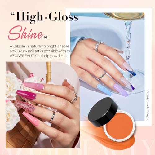 AzureBeauty Dip Powder Nail Kit with Electric Nail Drill 24 Colors Nude Pink Glitter Red Green Nail Powder Starter Kit with Dip Liquid Set Base Top Coat Activator Portable Manicure Essential Set - color: Bright Green Red
