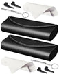 RayLove Ultimate Glasses Case Kit, Hard Shell Sunglasses and Eyeglass Case with Cleaning Cloth, Screwdriver, Ear Hooks - style: 2pack,black