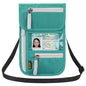 Neck Wallet Lightweight RFID Blocking Waterproof Travel Pouch Passport Wallets for Women Men - color: A-WDHY