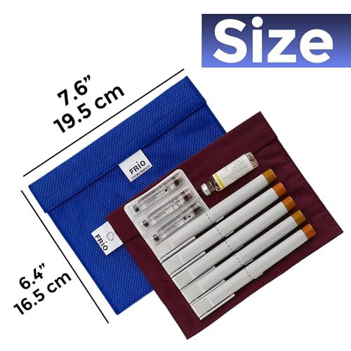 FRIO Cooling Wallet - Insulin Cooler for 45+ Hours of Stress Free On The Go - Blue - XL - color: Blue, size: XL