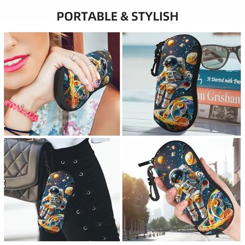 Portable Leather Glasses Case Anti-pressure Glasses Bag Coin Purse Storage Bag Suitable for Men and Women - color: G