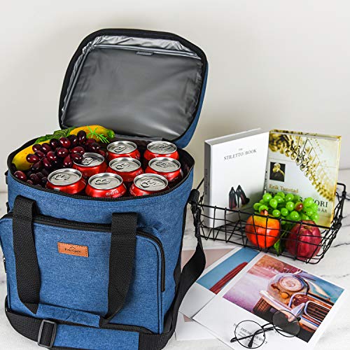 Freshore® Insulated Wine Carrier 6 Bottle Bag Tote Removable Padded Divider Cooler - Portable Travel Carrying Canvas Case Adjustable Shoulder Strap - (Space Grey)