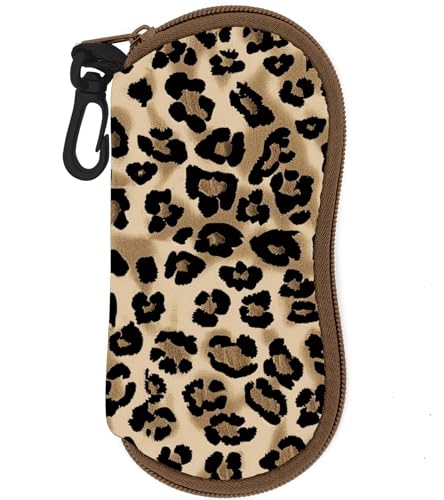 Sunglasses Case Soft Glasses Cases for Women Pouch Eyeglass Bag Eye Glass Kids Girls Sun Glasses Cute Kawaii - color: Leopard