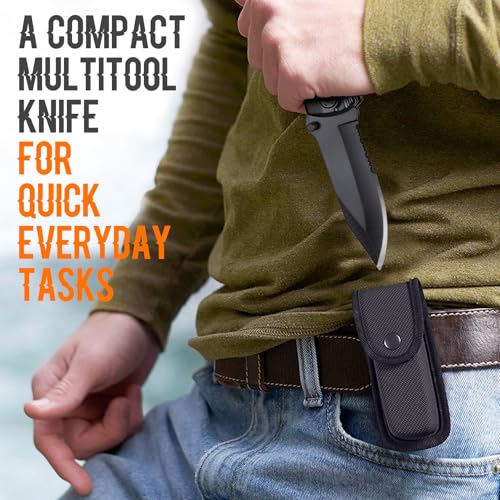 Grandson Gifts from Grandma, Multitool Knife, Grandson Gifts, Grandsons Christmas Practical Gift, Gift for Camping, Hiking, Fishing, 20 in 1 Multitool - style: GRANDSON GIFTS
