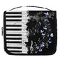 Hanging Travel Toiletry Bag for Women, Graceful Piano Butterflies Water Resistant Polyester Organizer with Hook & Handle, Large Capacity Cosmetic Bag for Travel, Gym, Camping - color: Graceful Piano Butterflies