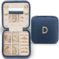 VLANDO Wedding Gifts for Women, Jewelry Box, Bridal Shower, Bridesmaid, Bride Gifts, Bridesmaid Proposal Wedding Gifts, Personalized Jewelry Case - Letter D, Dark Blue - color: Dark Blue, size: Letter D