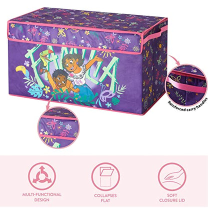 Idea Nuova Disney Encanto Collapsible Children’s Toy Storage Trunk, Durable with Lid - color: Encanto