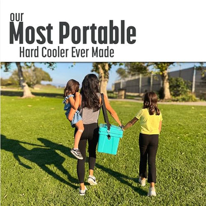 Cubix Outdoors Viva 14QT Portable Hard Cooler – On‑The‑Go Personal Ice Chest for Everyday Use, Beach, Sports, Camping & Picnics