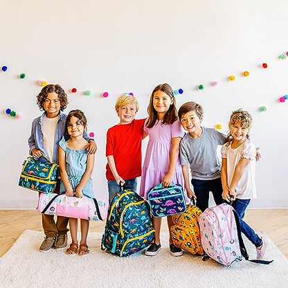 Wildkin Kids Two Compartment Insulated Lunch Bag – Keeps Food Hot or Cold, Easy-Clean Lining, Leak-Resistant & BPA-Free – Boys & Girls, Ideal for School, Travel & Daycare – Holographic - color: Holographic