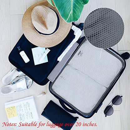 Packing Cubes Set, 2 Pcs Packing Organizers Set for Suitcases (Grey) - color: Grey