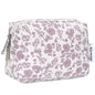 Narwey Small Cute Floral Makeup Bag for Purse Mini Cosmetic Bag Travel Makeup Pouch Zipper Pouch Cute Make up Bags with Compartments for Women Girls (Dusty Pink Flower, Small) - color: YA-Dusty Pink Flower, style: Small