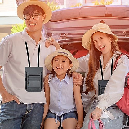 sundee Travel Neck Wallet with Double Zippers, RFID Blocking Passport Holder with Adjustable Neck Strap for Men and Women to Keep Cash, Credit Cards and Travel Documents Safe - Light Gray - color: Light Gray