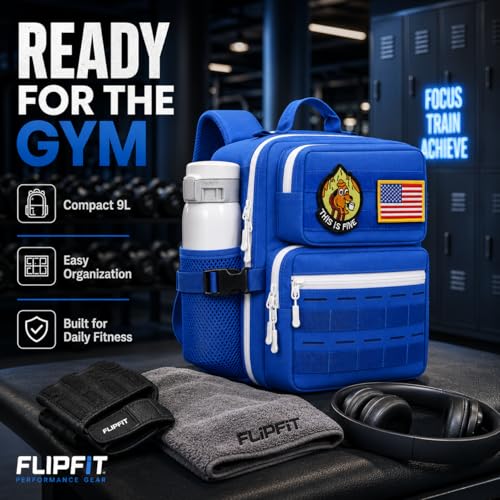 9L Mini Tactical Backpack for Men Women,Small Military Tactical Backpack for Sport,Gym,Hiking,Travel,Camping (Navy Blue) - color: Navy Blue