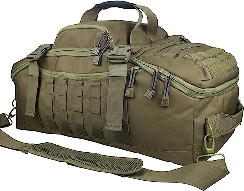 3 In 1 Military Backpack Travel Duffle Bag for Weekender Gym Traveling Workout Deployment - color: Green, size: Small (30L)