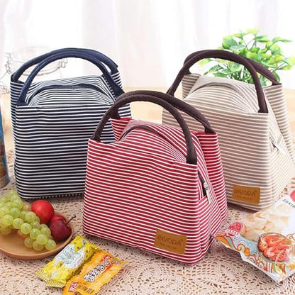 Lunch Bag 4PCS Cooler Foldable Lunch Tote Bag, Reusable Lunch Holder Insulated Container Picnic Bag for Men Women - color: 4PCS