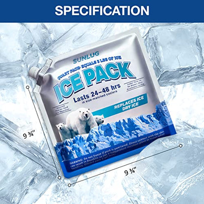Cooler Ice Packs Reusable Ice Packs for Coolers Long Lasting Freezer Packs for Cooler Bag, Lunch Bags, Cooler Backpacks - color: 5 Pack - All Purpose Ice Packs