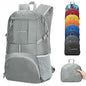 ZOMAKE Lightweight Packable Backpack 35L, Light Foldable Backpacks Water Resistant Collapsible Hiking Bag, Compact Folding Day Pack for Travel Camping(Sliver Grey) - color: Sliver Grey