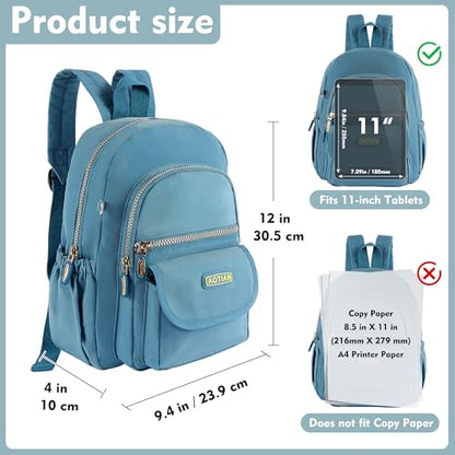 AOTIAN Mini Nylon Women Backpacks Casual Lightweight Small Daypack for Girls - color: Mini Light Blue