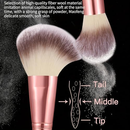 HGHDBT 70Pcs Pink Makeup Brushes Set Professional Makeup Kit Multi-functional Makeup Tool Set with Case Facial Makeup Accessories, Foundation Makeup Brush Kit Eye and Face Make up Brushes & Tools - color: Pink