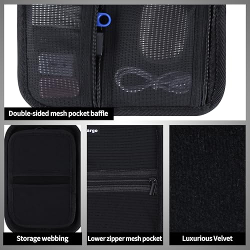 Electronic Organizer Travel Case for MacBook Power Adapter Chargers Cables Tech Organizer Hard Drive USB Flash Disk SD Card Cord Portable Electronics Accessories Bag