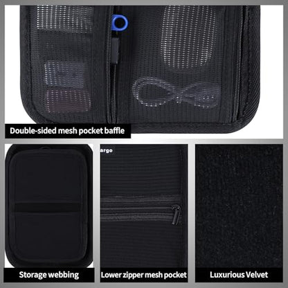 Electronic Organizer Travel Case for MacBook Power Adapter Chargers Cables Tech Organizer Hard Drive USB Flash Disk SD Card Cord Portable Electronics Accessories Bag
