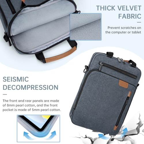 15 inch Laptop Sleeve Bag,Padded Protective Travel Carrying Case for New 15"/15.3" MacBook Air M5 M4 M3 M2 2026-2023,Dell XPS 15 Plus,15 Inch Surface Laptop 7/6/5/4/3,Galaxy Tab S9 Utra 14.6" - color: Blue, size: 15 Inch