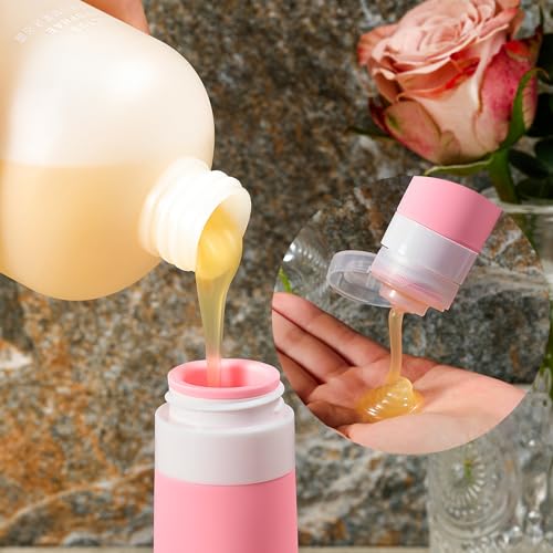 INSFIT 17 Pack Travel Bottles for Toiletries, TSA Approved 3oz 2oz Travel Size Toiletries, BPA Free Leak Proof Squeezable Silicone Tubes Travel Essentials for Shampoo Conditioner Lotion Soap - color: Multicolored