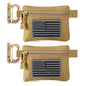 FRTKK 2 Pack Tactical Compact EDC Pouches Military Molle Utility Pouch Accessories Organizer Pouch Coin Purse Keychain Pocket Credit Card Holder Waist Pack - color: Tan 3