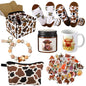 Honeydak Highland Cow Gifts Set for Women Highland Cow Stuff Themed Gifts Include Box Makeup Bag Socks Keychain Mug Stickers Scented Candle for Lover Birthday - style: Highland Cow