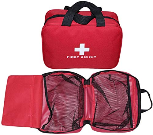 3 Pack Nylon First Aid Empty Kit,Compact and Lightweight First Aid Bag for Emergency at Home, Office, Car, Outdoors, Boat, Camping, Hiking(Bag Only) - size: 9.8*7.1*3.1 Inch