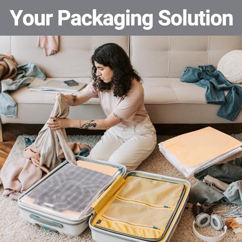 Frosted Zipper Clothing Bags, 25 Pcs 14x18 inch Waterproof Plastic Bags for Clothes, Swimsuit, Bathing Suit, T Shirt Packaging Shipping Travel, 3 Mil - color: Frosted, size: 14x18"
