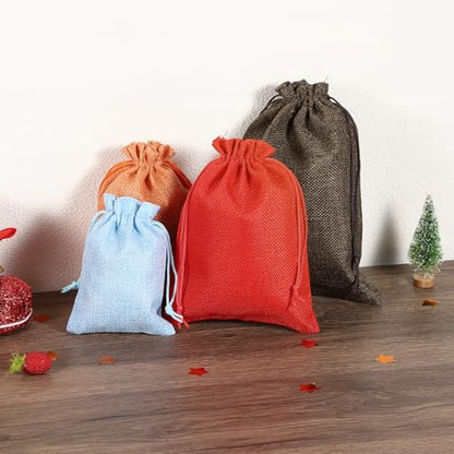 PATIKIL 8"x6" Coin Sacks Bag, 6Pcs Bank Deposit Change Transit Bags with Drawstring Canvas Gift Sacks, Black - color: Black, size: 8"x6"